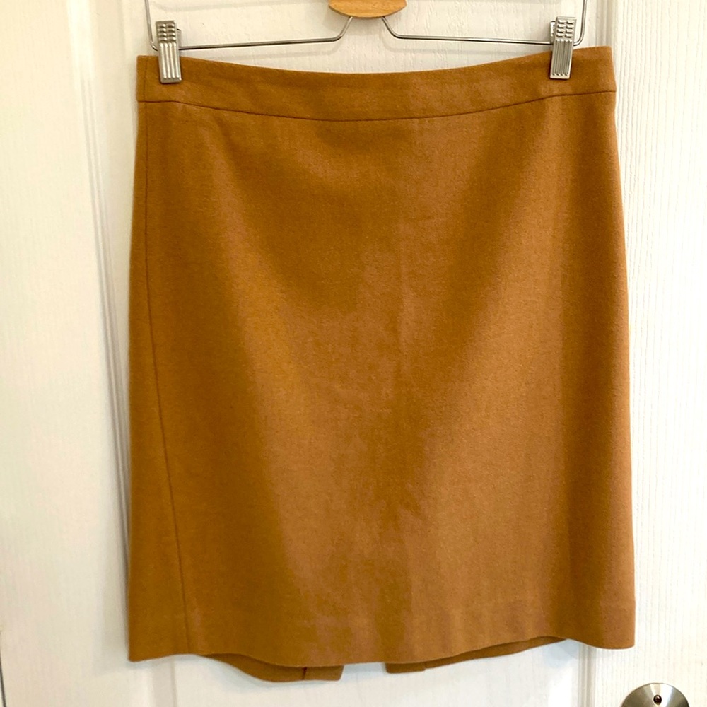 Wool pencil skirt